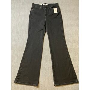 Levi Strauss Signature Women High Rise Flare Jeans Black Size 4 W27